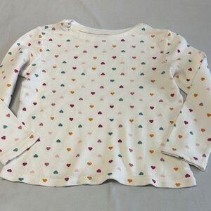 Old Navy - Colourful Heart Pattern Waffle Knit Kids Shirt